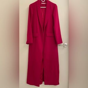 Alice and Olivia Long Pink Coat
